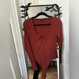 Banana Republic Rust Long Sleeve Bodysuit – Size M